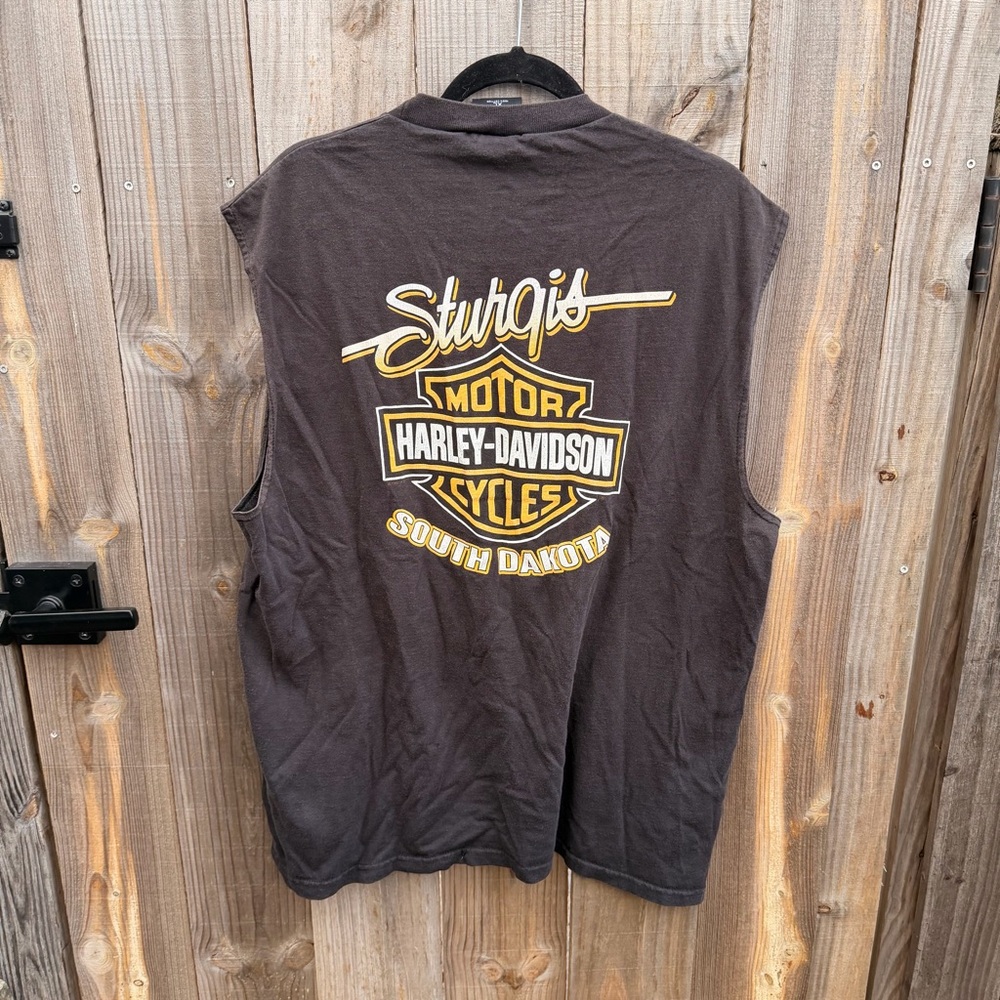 Vintage 1999 Harley-Davidson Black Hills Rally 59th Anniversary Tank Tee Size XL - Picture 7 of 8